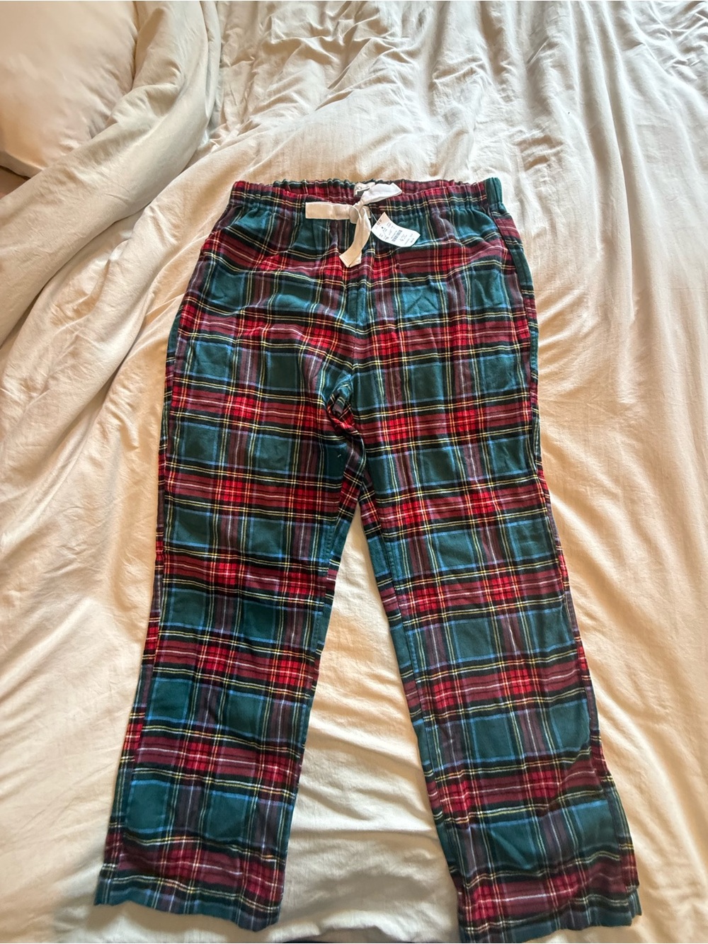 J. Crew  Plaid Flannel Pajama Pants - green & Red